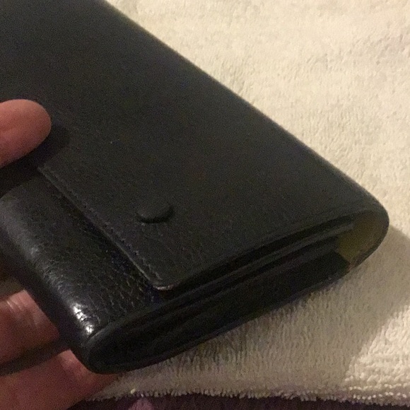 Authentic Vintage Celine Black Italian Leather Luxury Wallet - Picture 7 of 16
